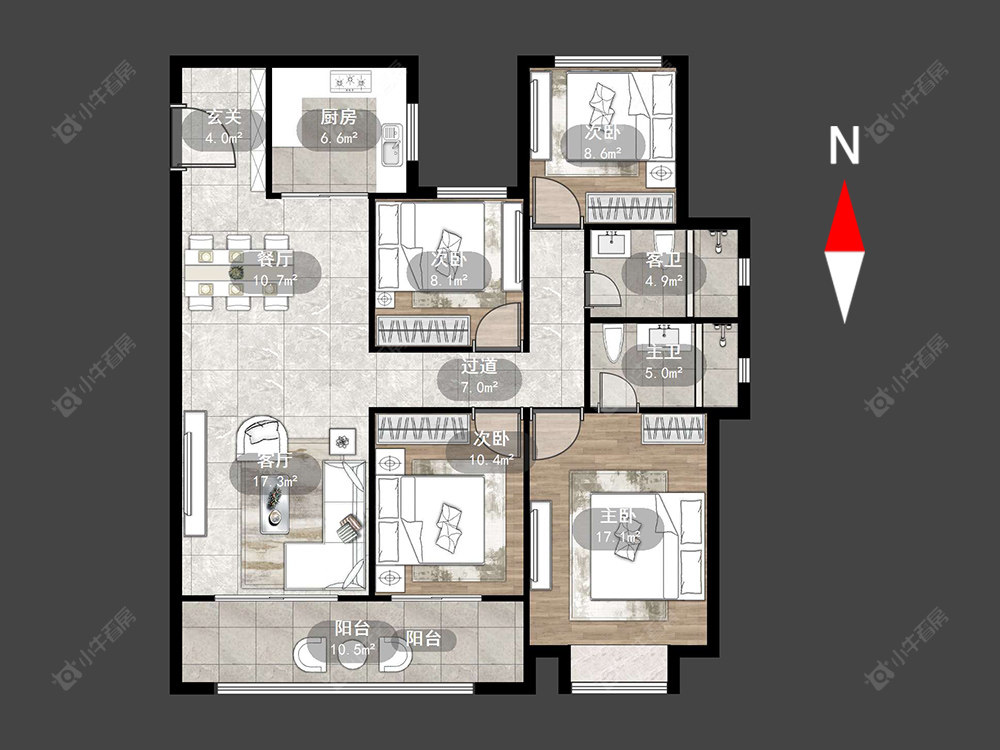 新城锦域房源户型图 常州新城锦域在售二手房源户型图_小牛看房