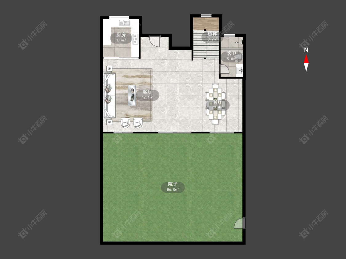 常州太湖院子在售二手房源户型图_小牛看房