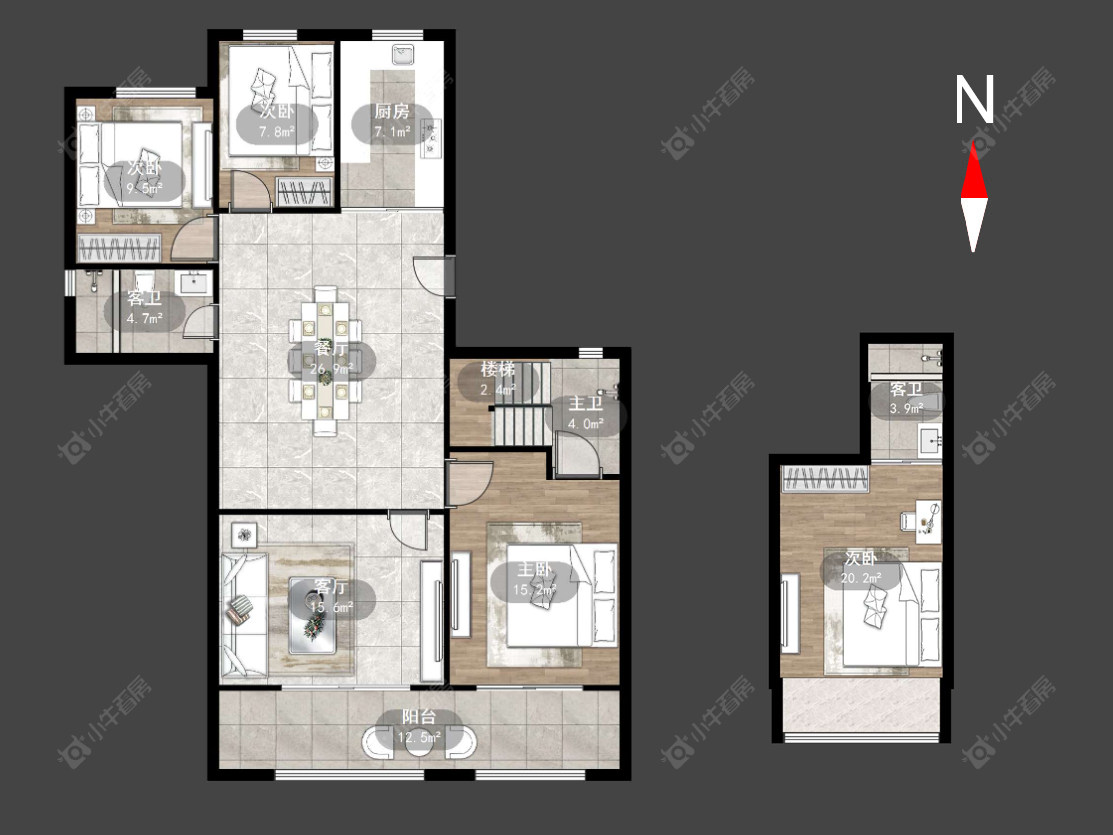 常州新城璞樾和山在售二手房源户型图_小牛看房