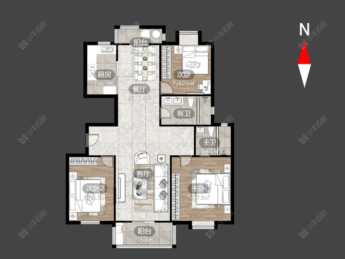 太湖明珠苑南苑房源户型图 常州太湖明珠苑南苑在售二手房源户型图_小牛看房