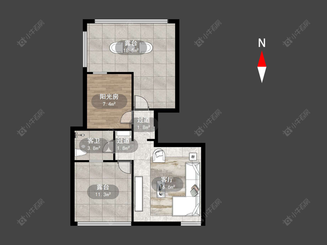 常州绿地世纪城一期在售二手房源户型图_小牛看房