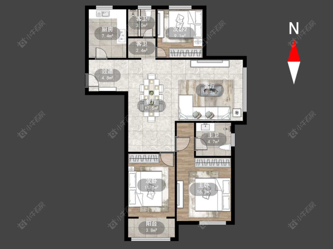 顺园九村房源户型图 常州顺园九村在售二手房源户型图_小牛看房