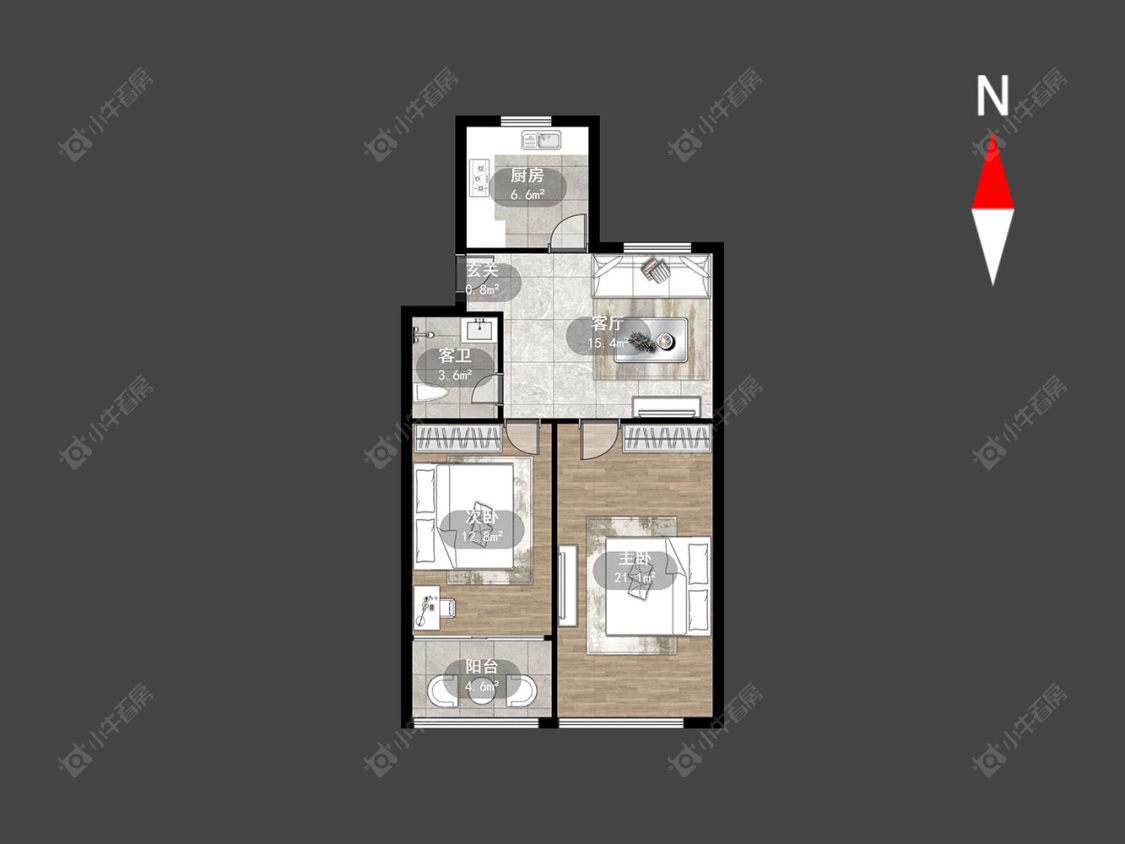 翠竹新村东北区房源户型图 常州翠竹新村东北区在售二手房源户型图_小牛看房