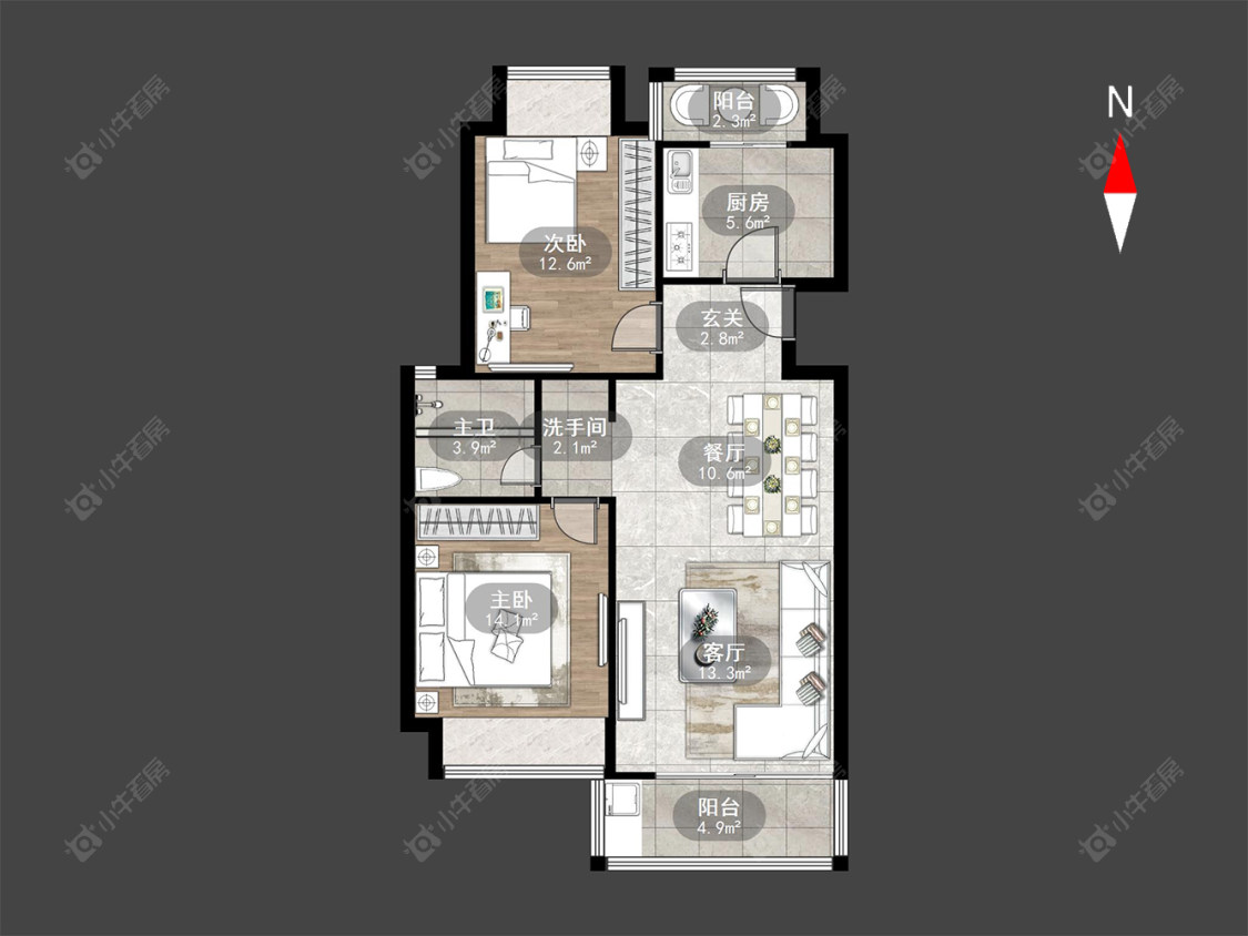 常州凤凰名城在售二手房源户型图_小牛看房