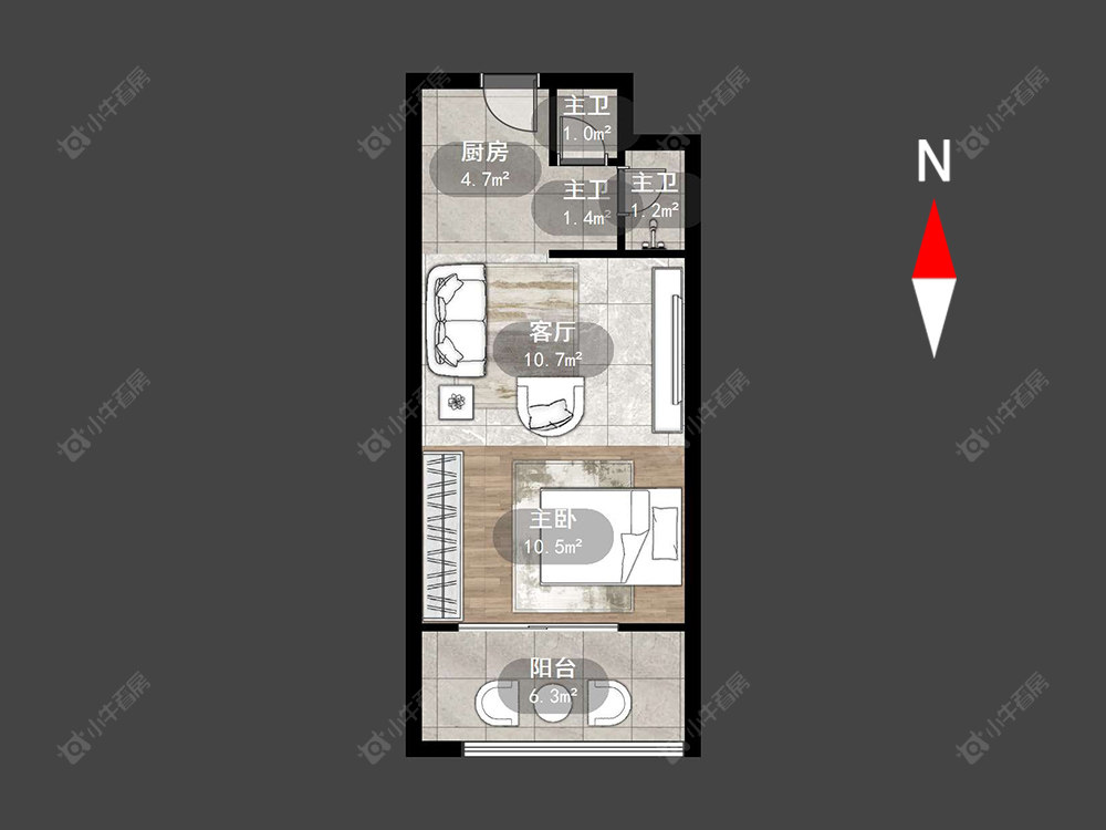 常州星河澜月湾在售二手房源户型图_小牛看房