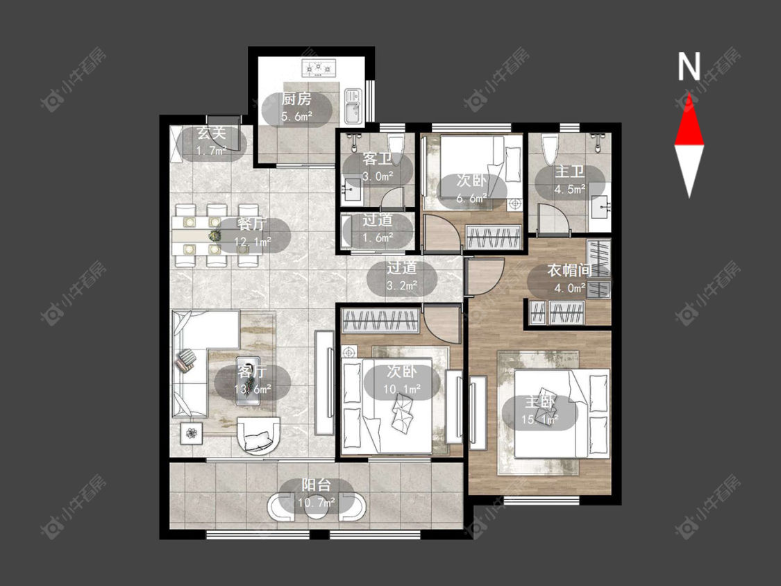 常州新城郡未来在售二手房源户型图_小牛看房