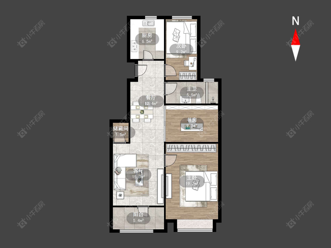 常州中意宝第在售二手房源户型图_小牛看房