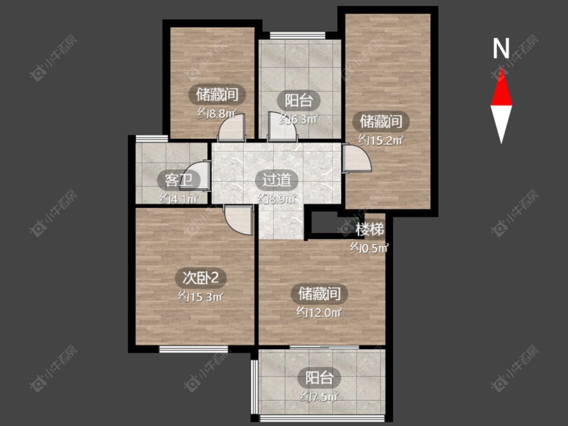常州魏村花园在售二手房源户型图_小牛看房