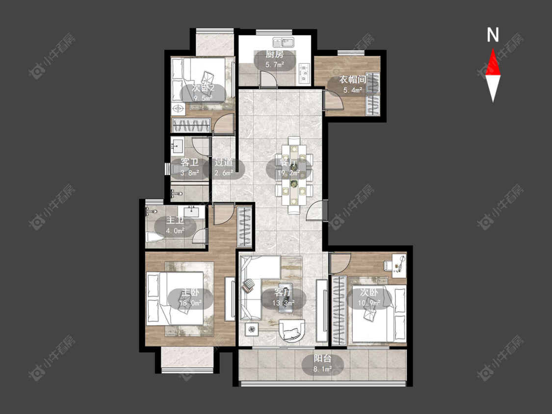 常州华润紫云府在售二手房源户型图_小牛看房