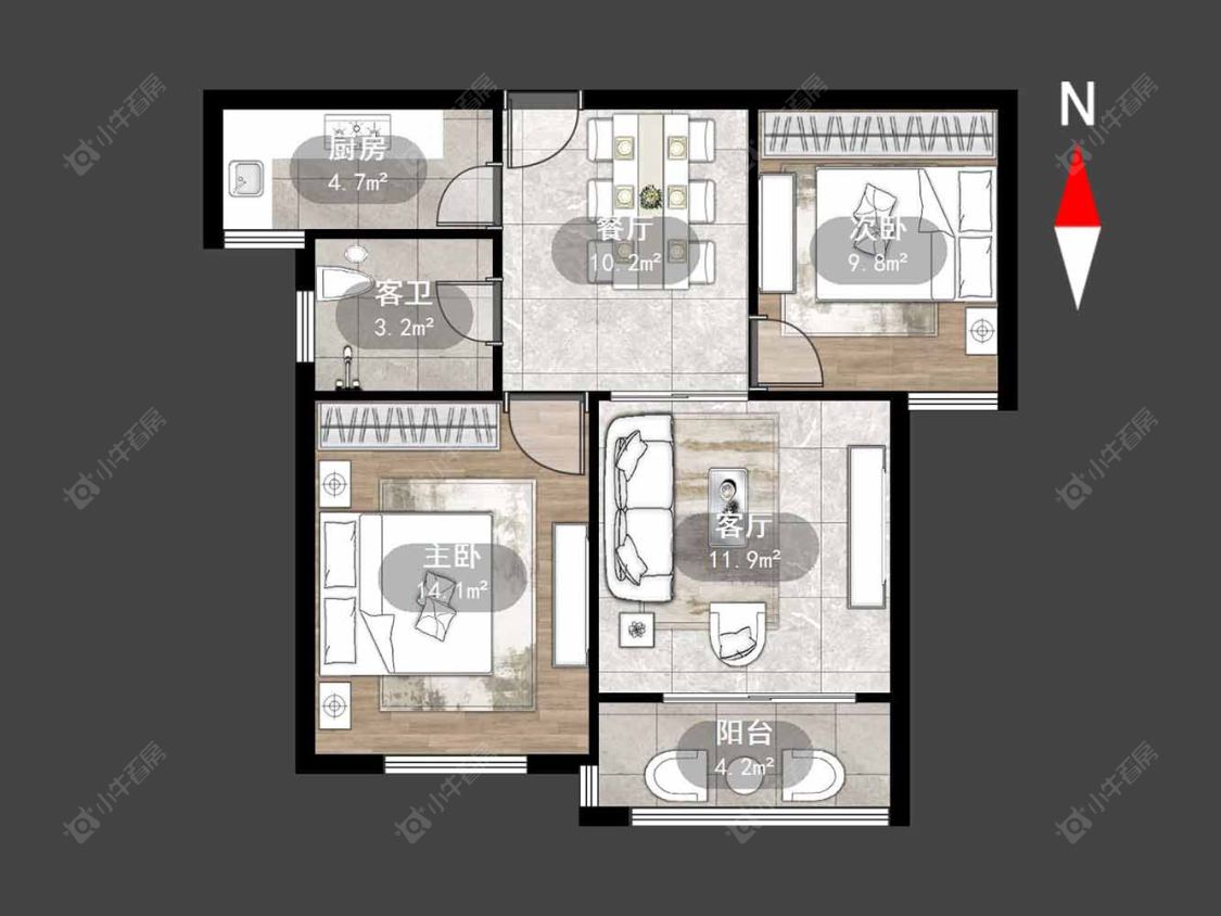 常州聚盛花园在售二手房源_小牛看房