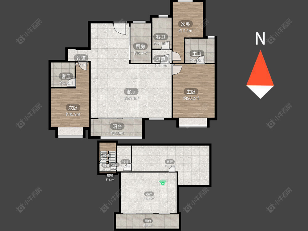 路劲雅居乐国仕九礼房源户型图 常州路劲雅居乐国仕九礼在售二手房源户型图_小牛看房