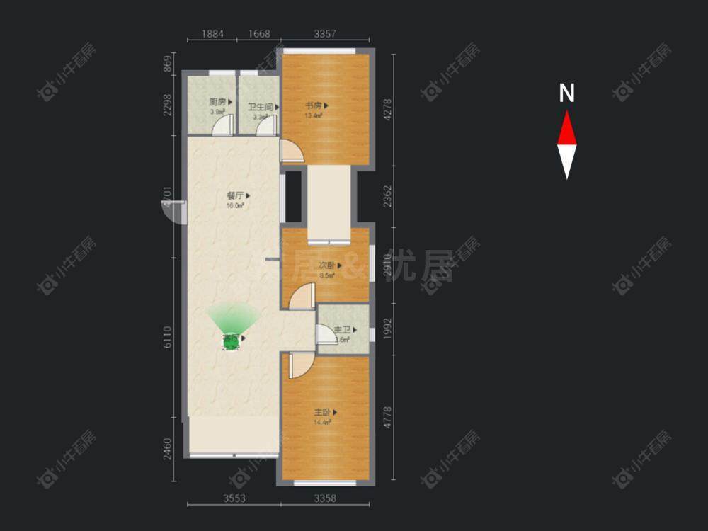 常州泰富湾公寓在售二手房源户型图_小牛看房