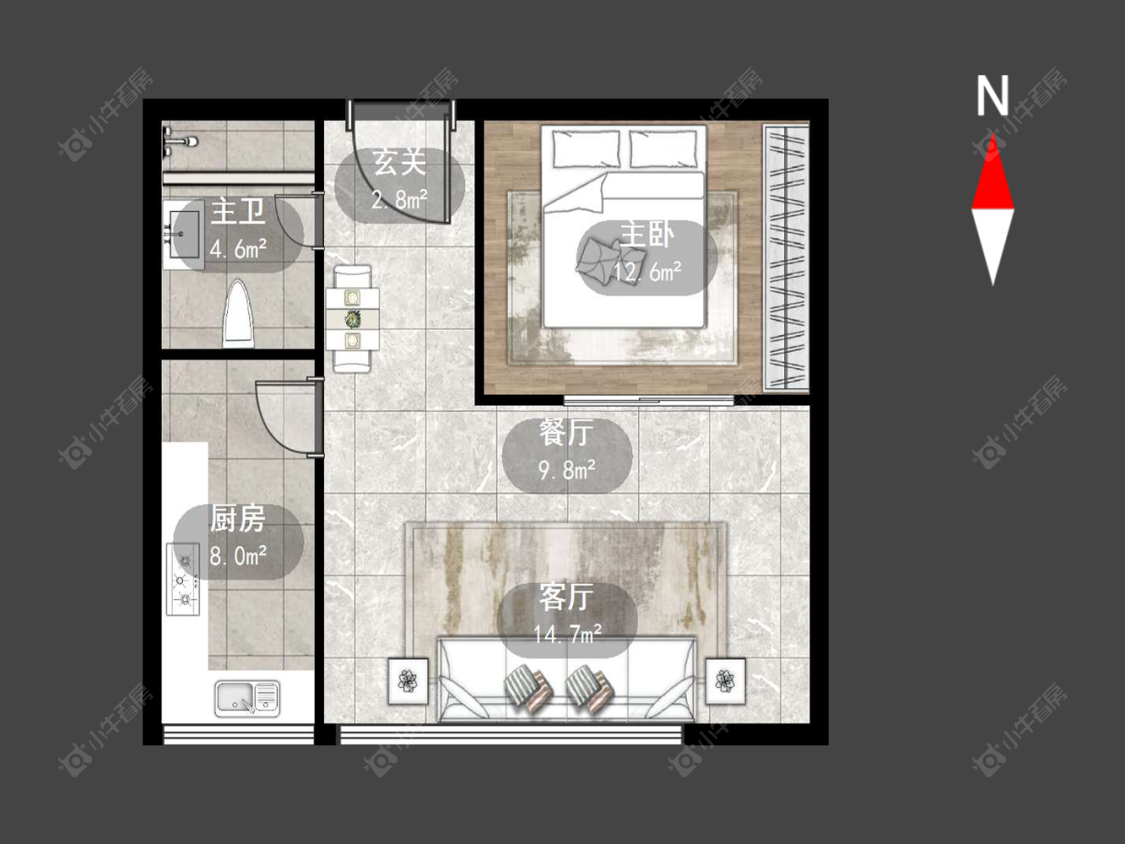 常州北城后街在售二手房源户型图_小牛看房