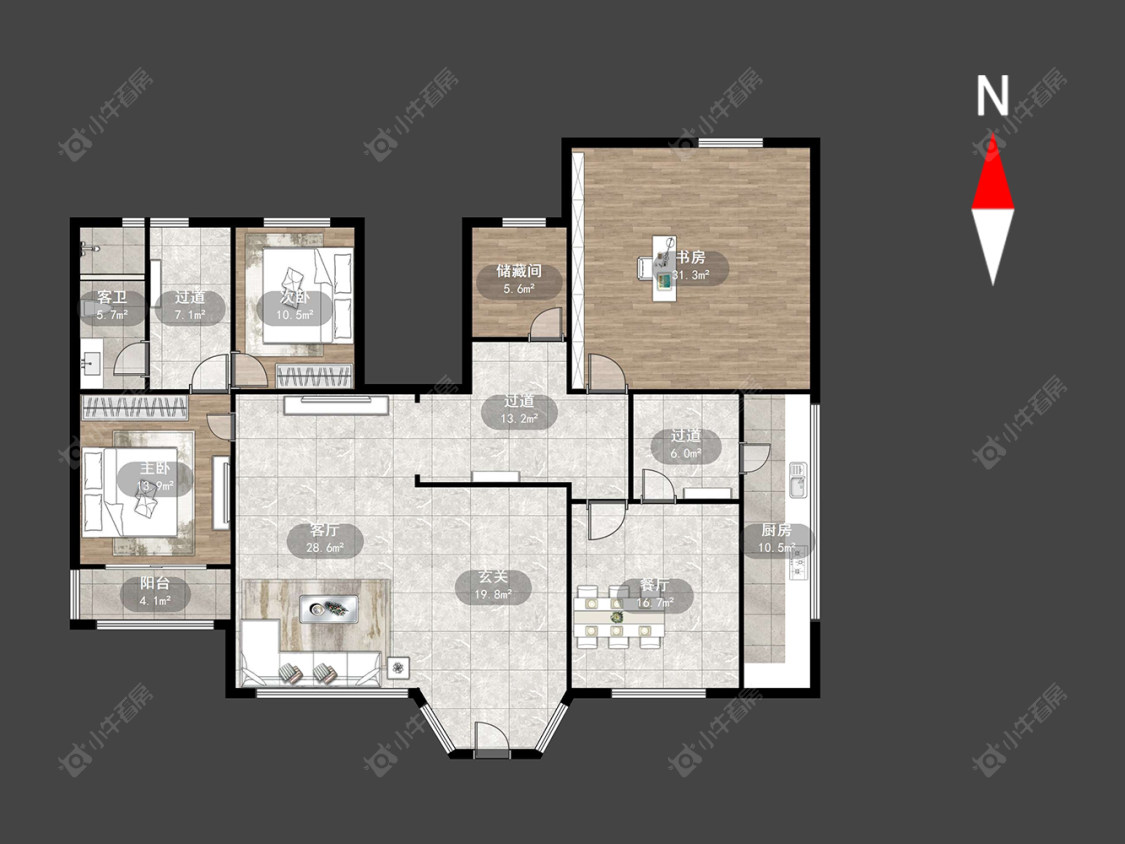 常州东方绿岛花园在售二手房源户型图_小牛看房