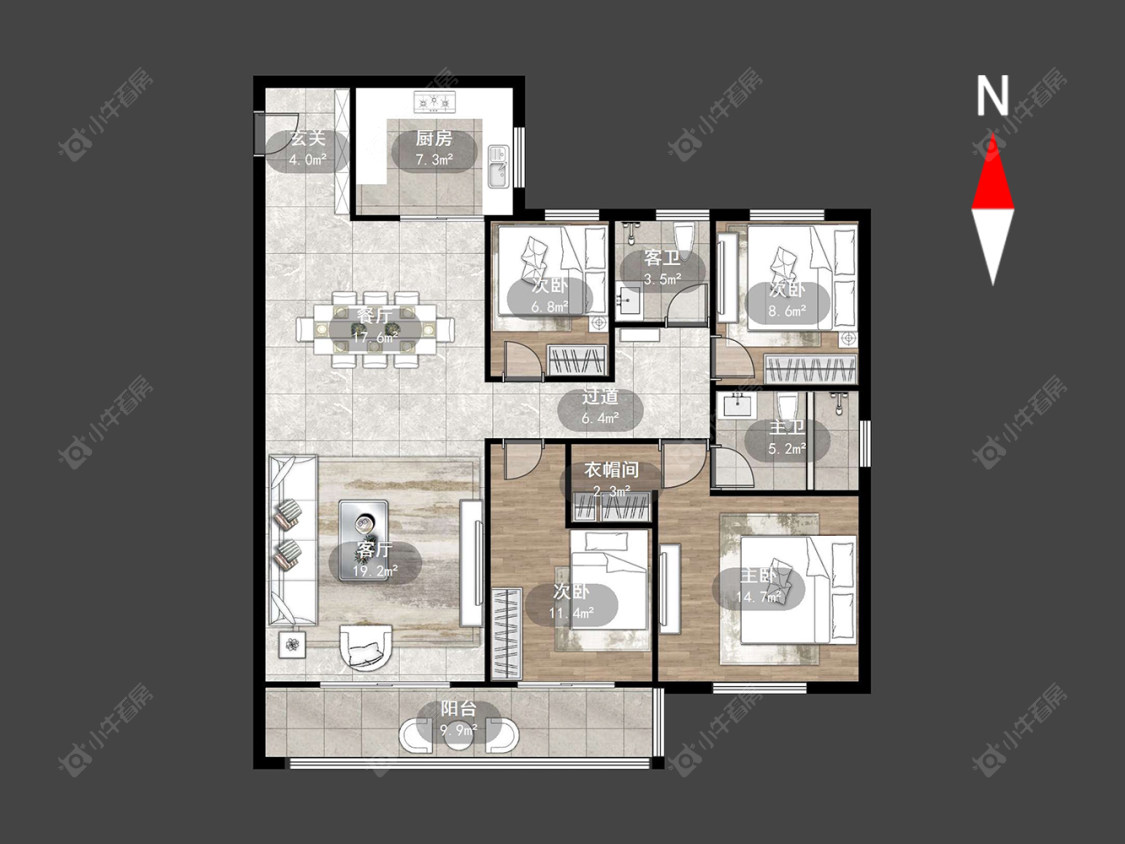 常州梅亭佳园在售二手房源户型图_小牛看房