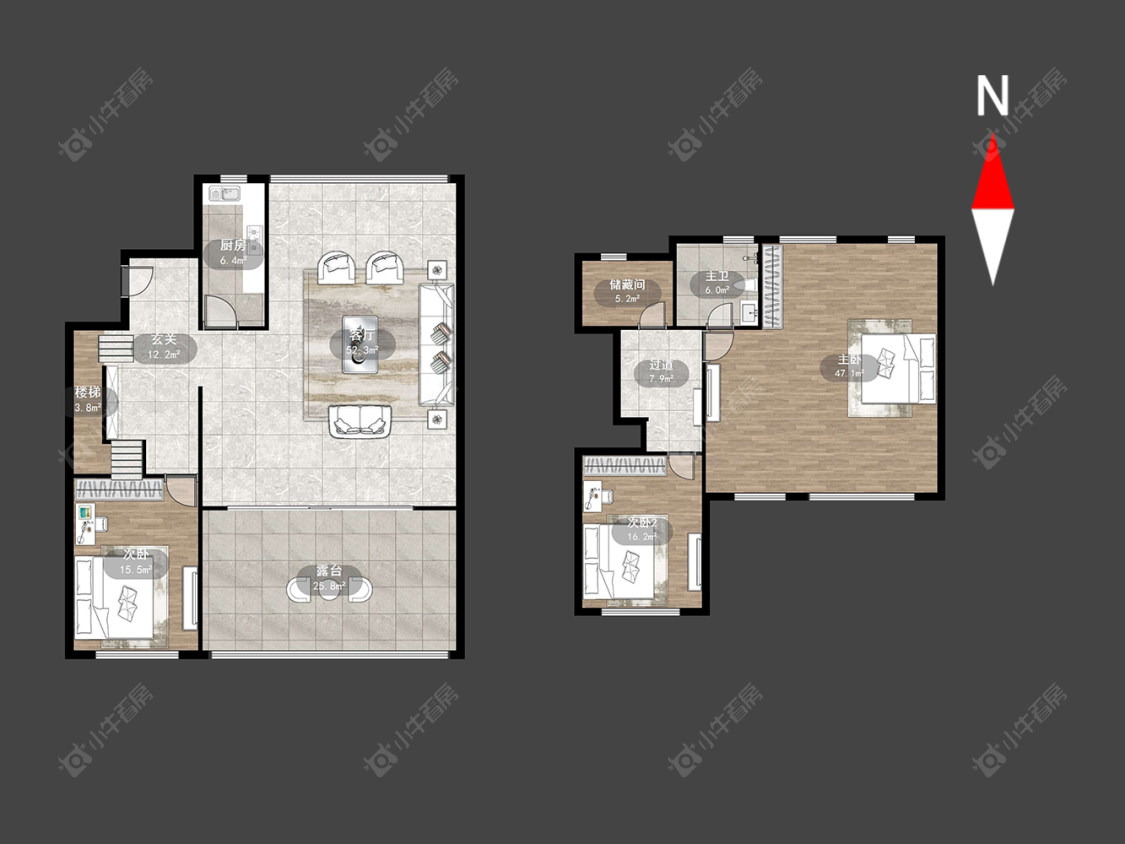 常州绿城桃源东方在售二手房源户型图_小牛看房