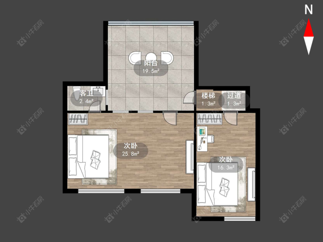 常州荷花池公寓东区在售二手房源户型图_小牛看房