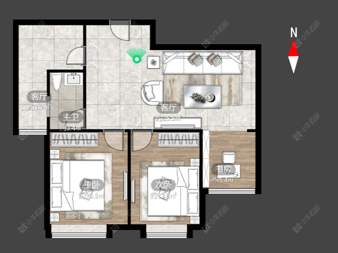 常州朗诗競园在售二手房源户型图_小牛看房