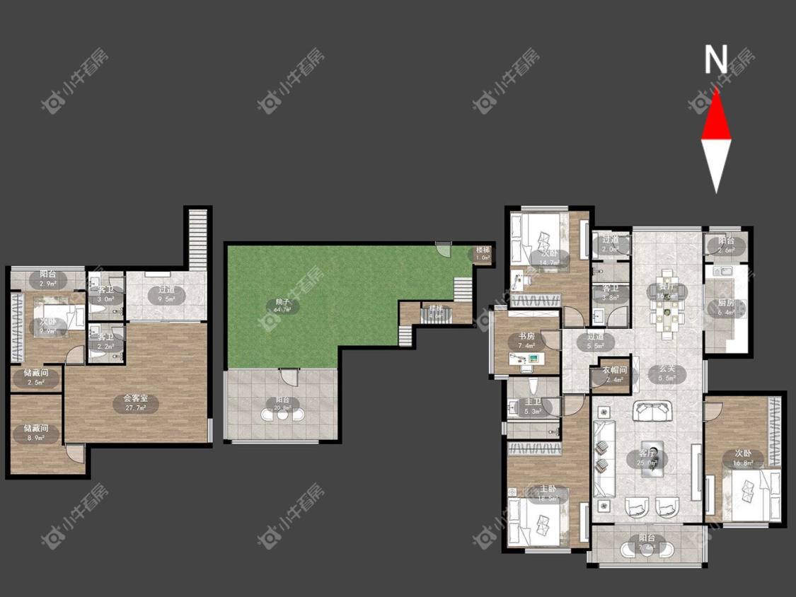 莱蒙城中央府西区房源户型图 常州莱蒙城中央府西区在租房源户型图_小牛看房