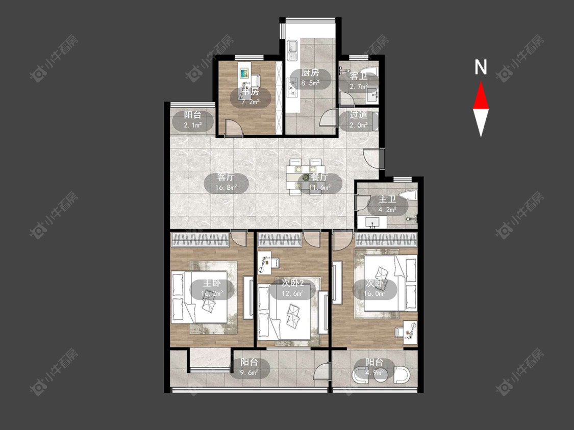 常州红梅公寓在售二手房源户型图_小牛看房