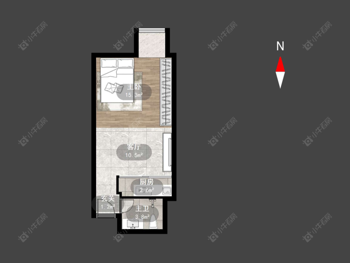 常州现代城在售二手房源户型图_小牛看房