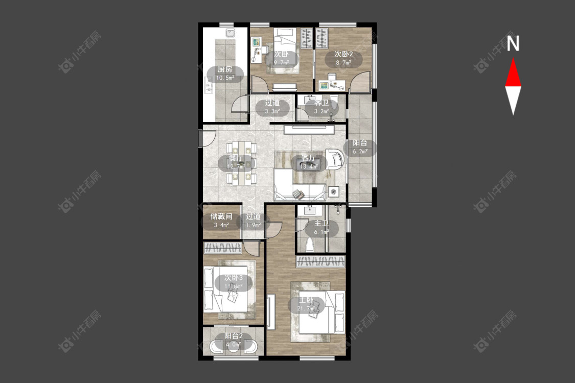 常州绿地香颂花园在售二手房源户型图_小牛看房