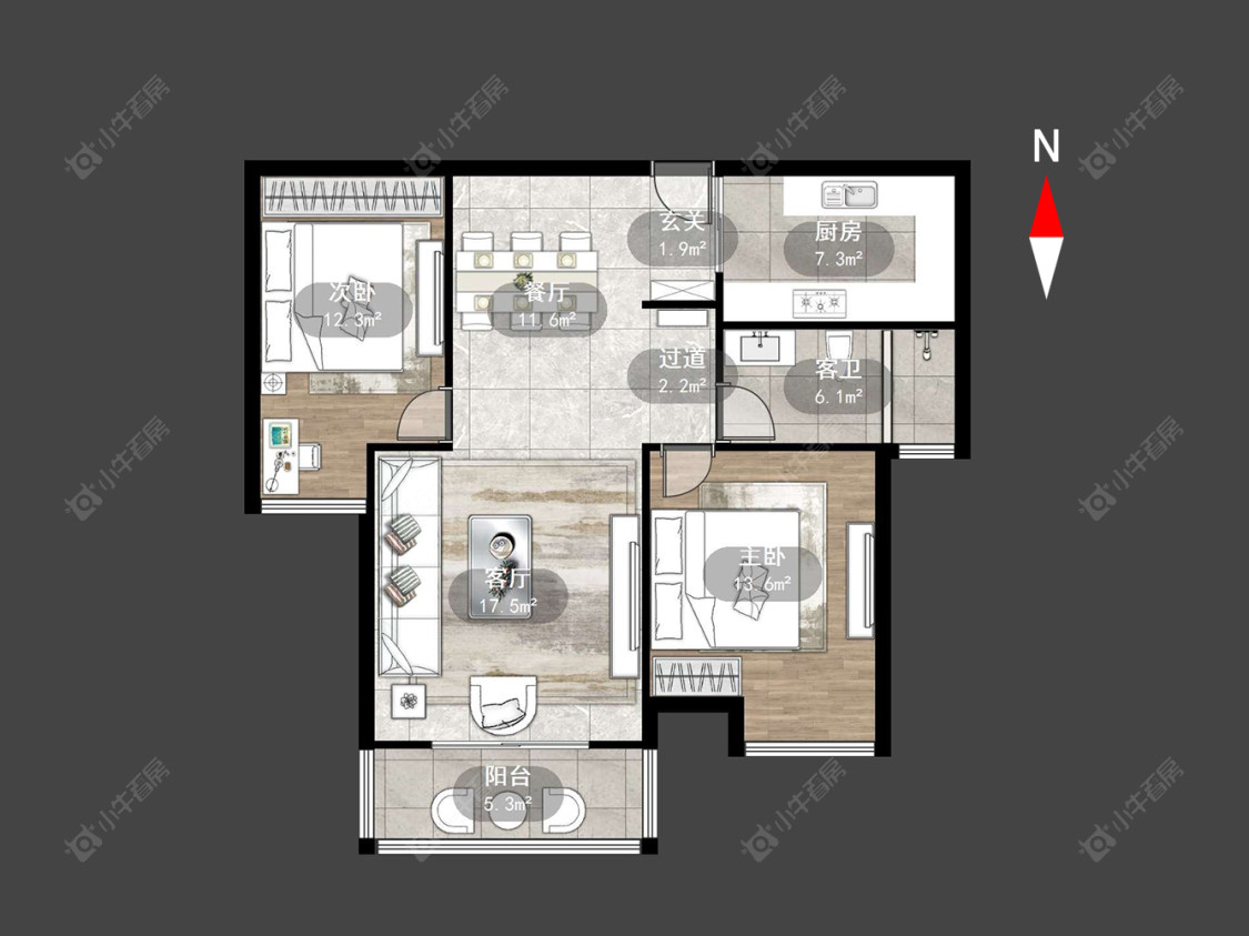 常州青山湾南区在售二手房源户型图_小牛看房