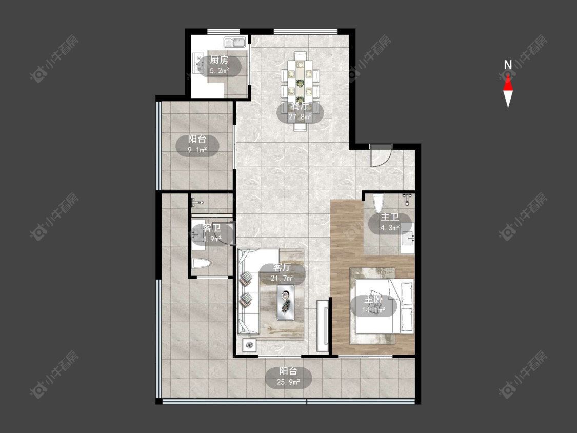 常州翡丽蓝湾（公寓）在售二手房源户型图_小牛看房