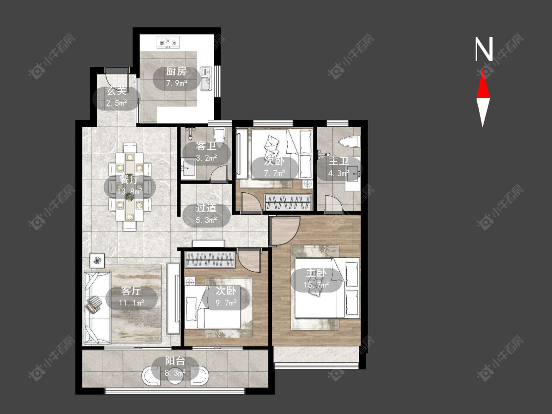 弘阳天下锦房源户型图 常州弘阳天下锦在售二手房源户型图_小牛看房