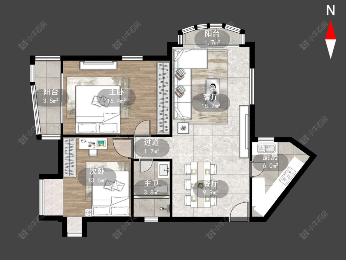 常州怀德苑在售二手房源户型图_小牛看房