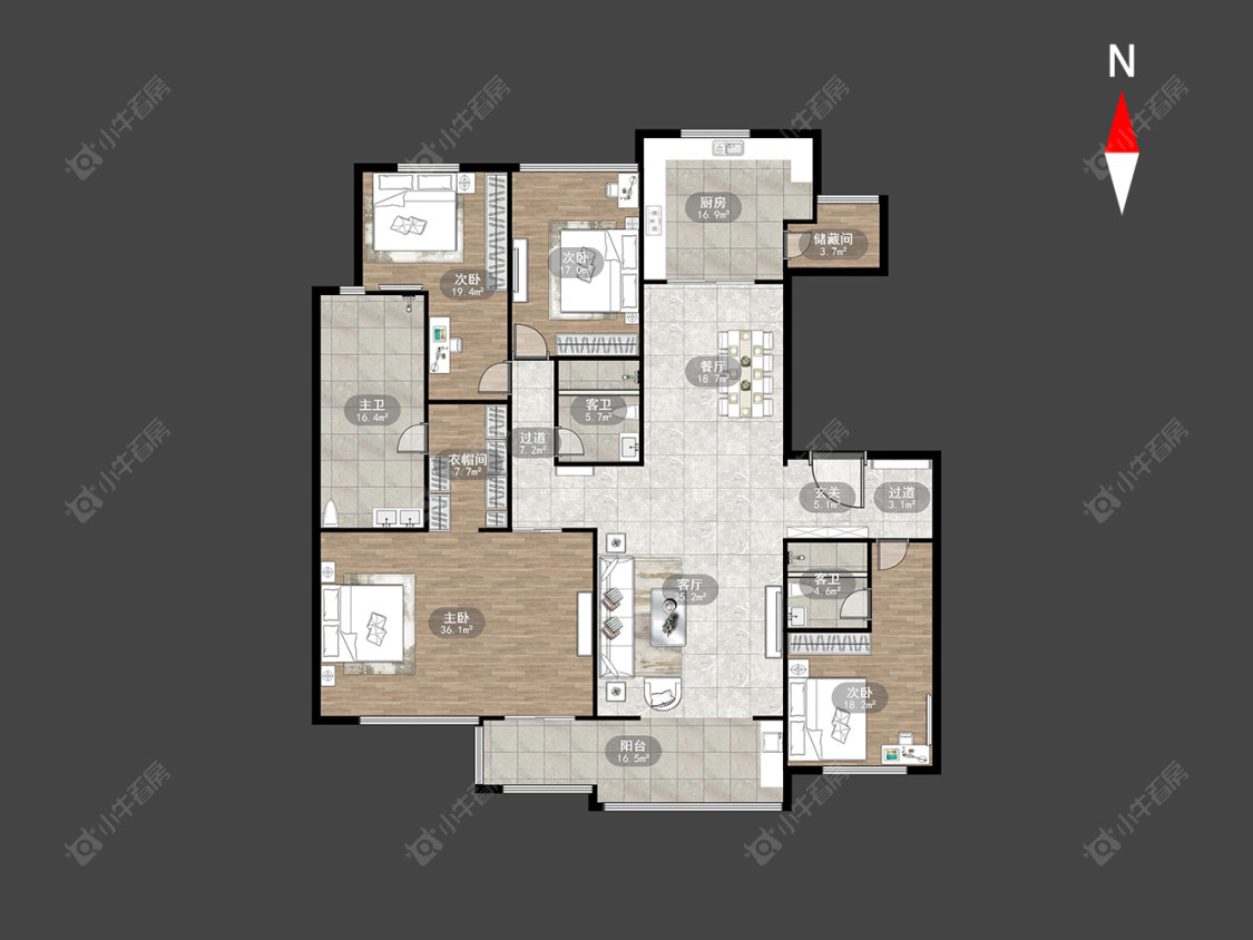 龙湖原山房源户型图 常州龙湖原山在售二手房源户型图_小牛看房