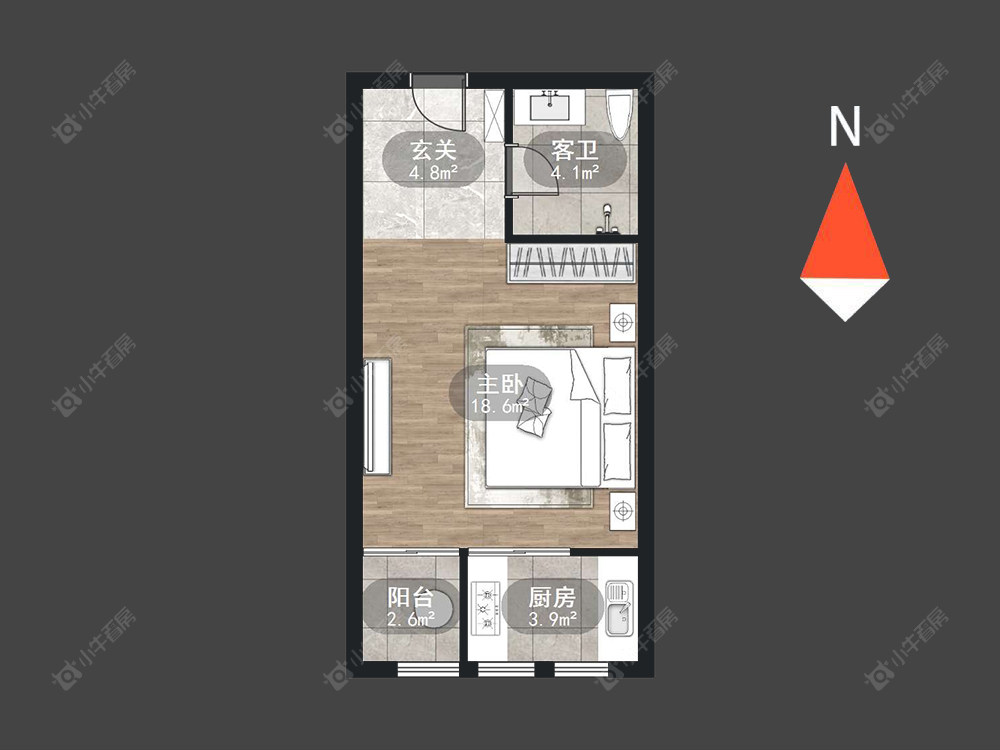 常州景荟凤凰公寓在售二手房源户型图_小牛看房