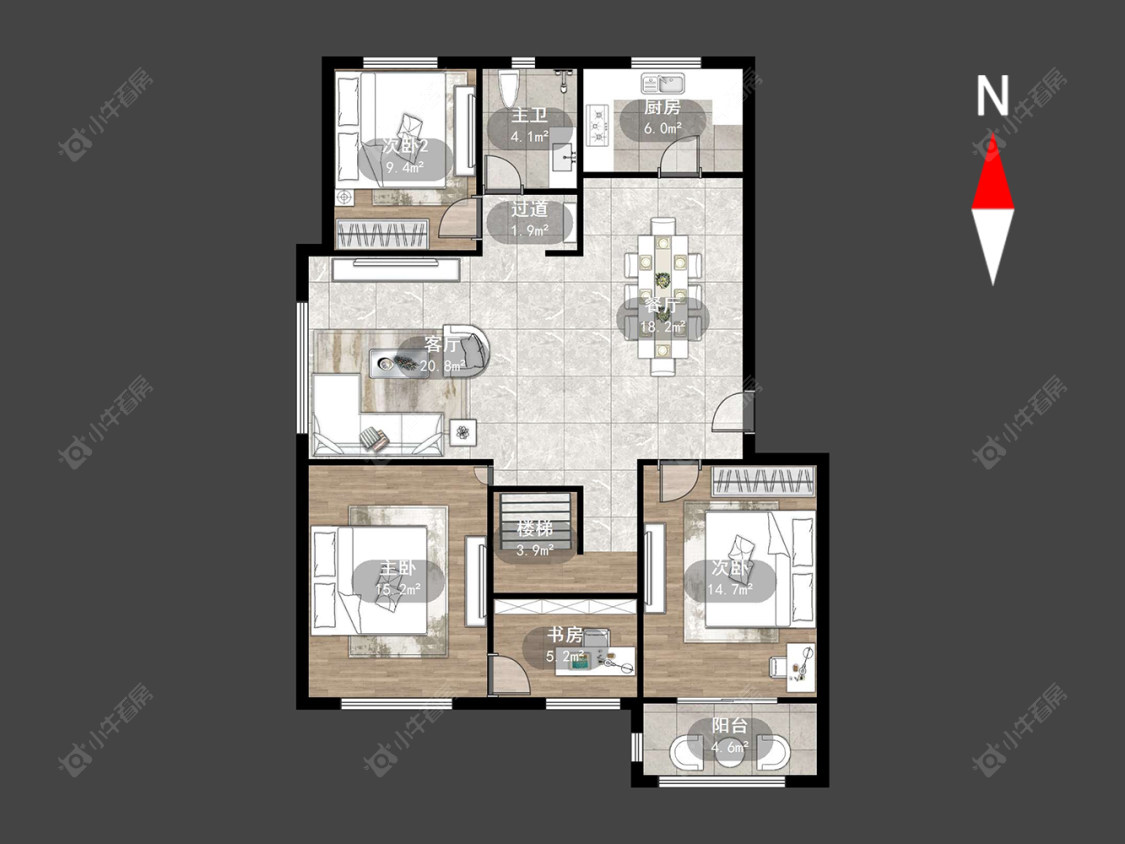 常州腾龙苑西区在售二手房源户型图_小牛看房
