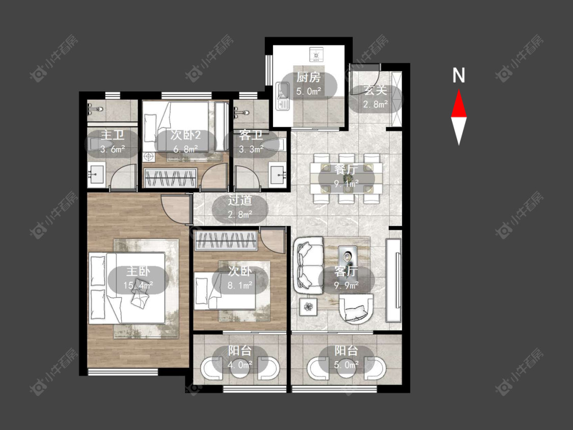 常州嘉宏澎π在售二手房源户型图_小牛看房