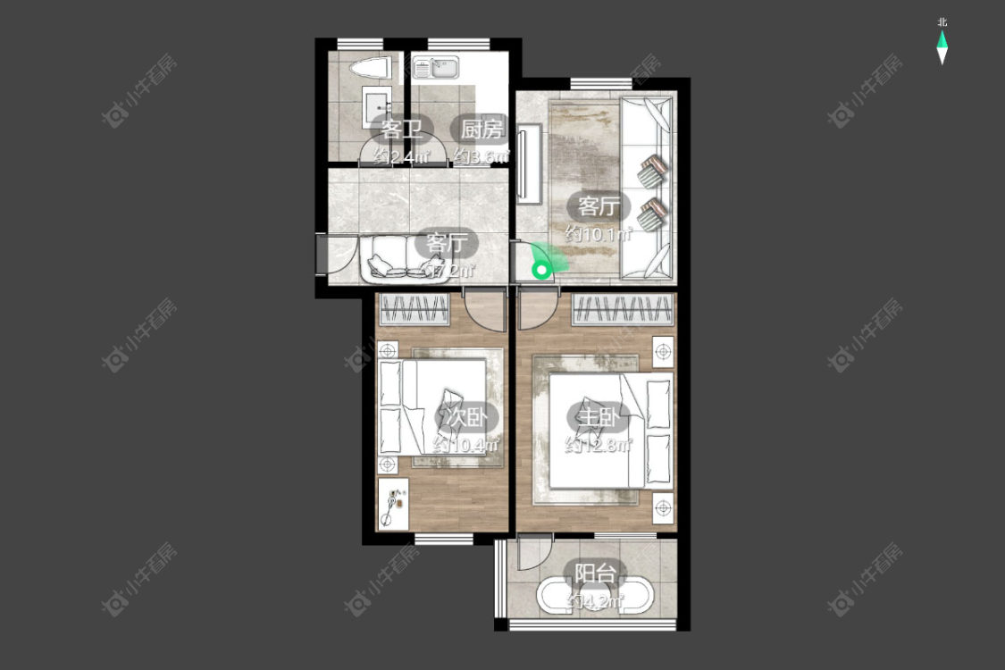 常州工人新村南在售二手房源户型图_小牛看房