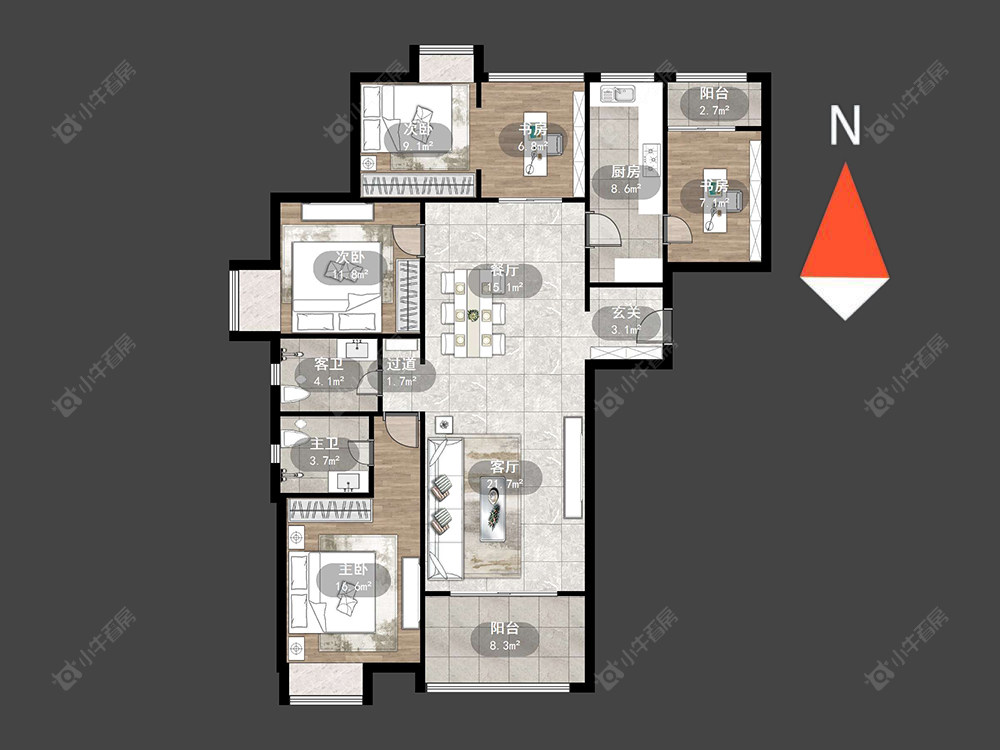 红星国际广场房源户型图 常州红星国际广场在售二手房源户型图_小牛看房