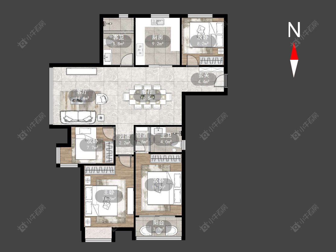 东城明居房源户型图 常州东城明居在售二手房源户型图_小牛看房