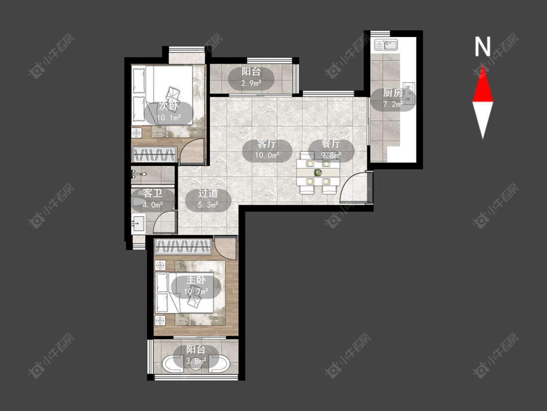 常州云山诗意在售二手房源户型图_小牛看房