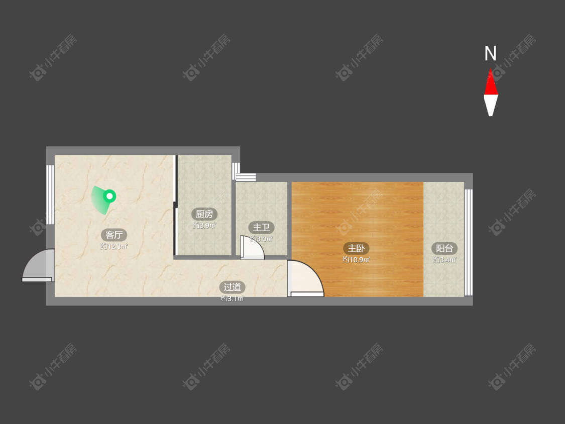 常州朝阳瑞景华庭在售二手房源户型图_小牛看房