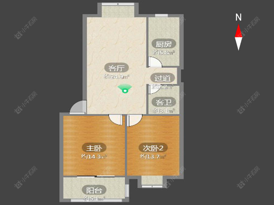 常州陈渡新苑在售二手房源户型图_小牛看房