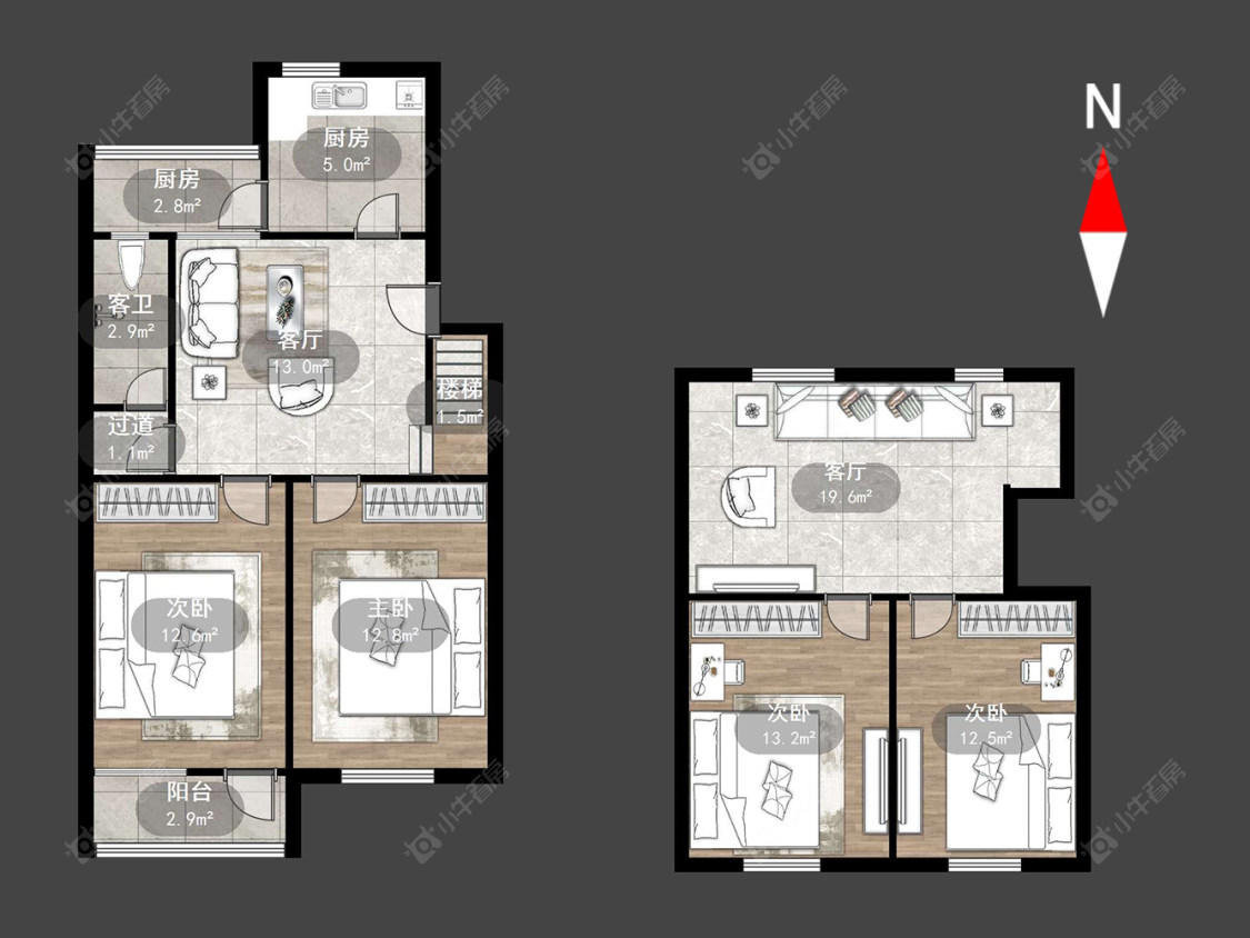 常州三堡街南楼在售二手房源户型图_小牛看房