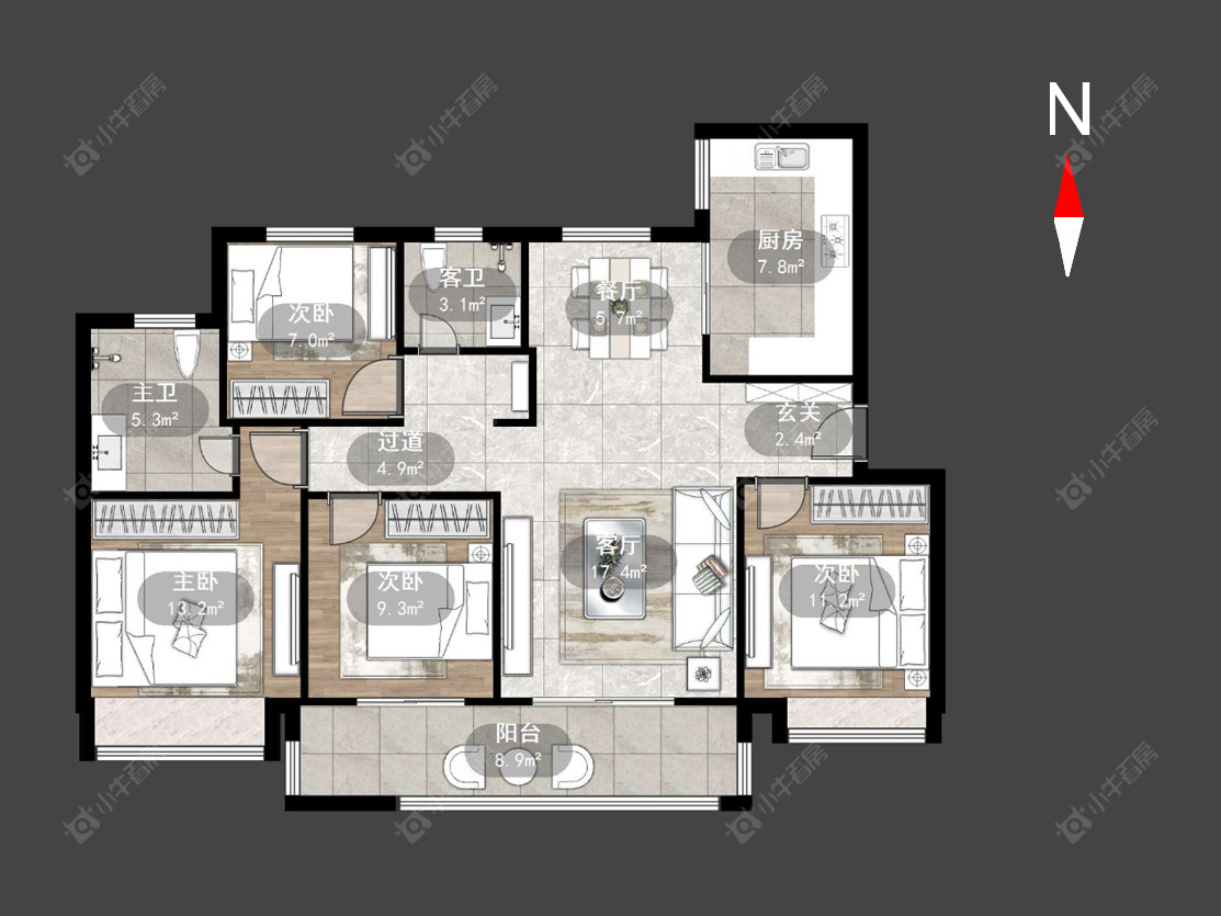 龙运天城房源户型图 常州龙运天城在售二手房源户型图_小牛看房