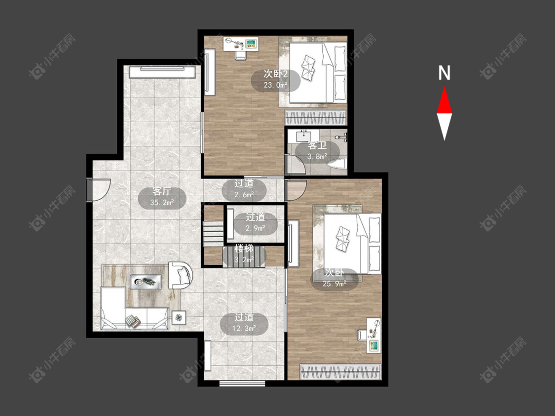 常州金地格林郡在售二手房源户型图_小牛看房