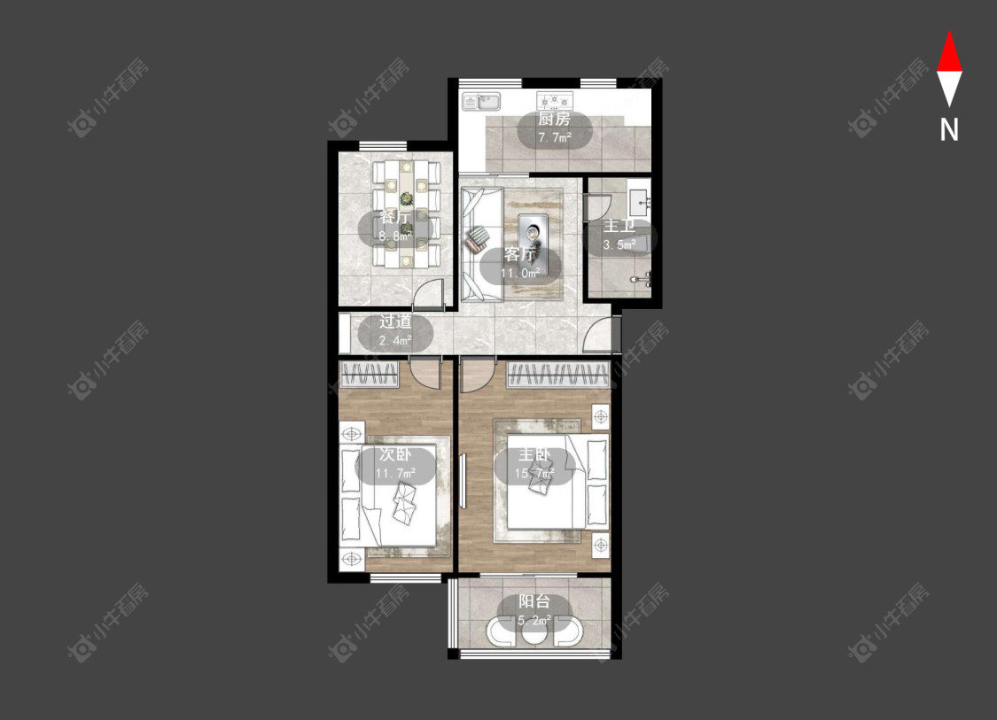 常州浦南新村在售二手房房源户型图_小牛看房