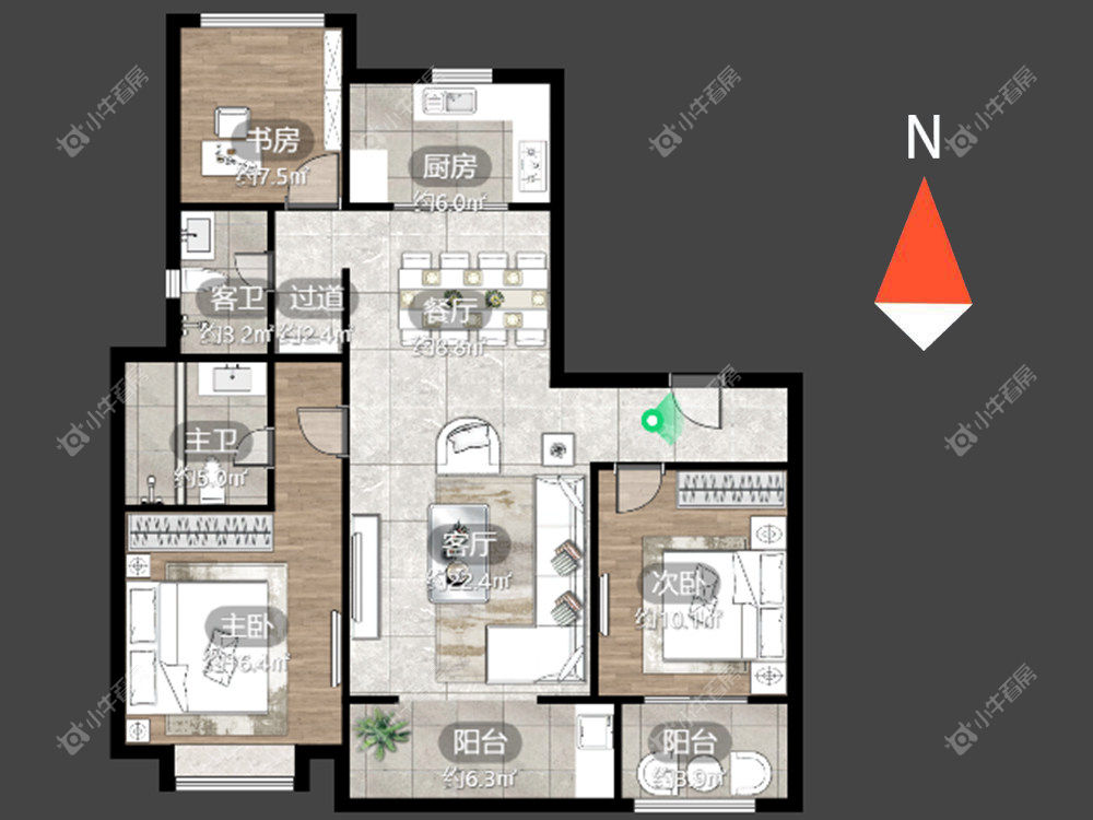 常州新城公馆荣域在租房源_小牛看房