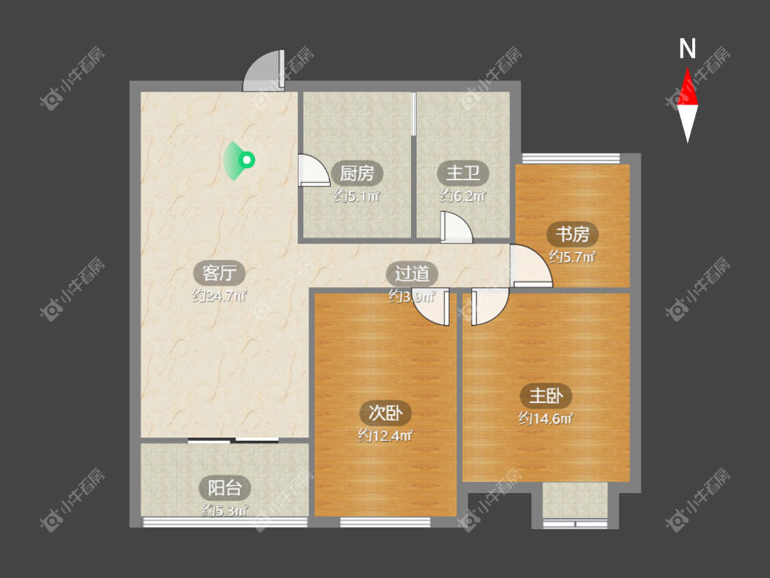 常州弘阳上城在租房源户型图_小牛看房