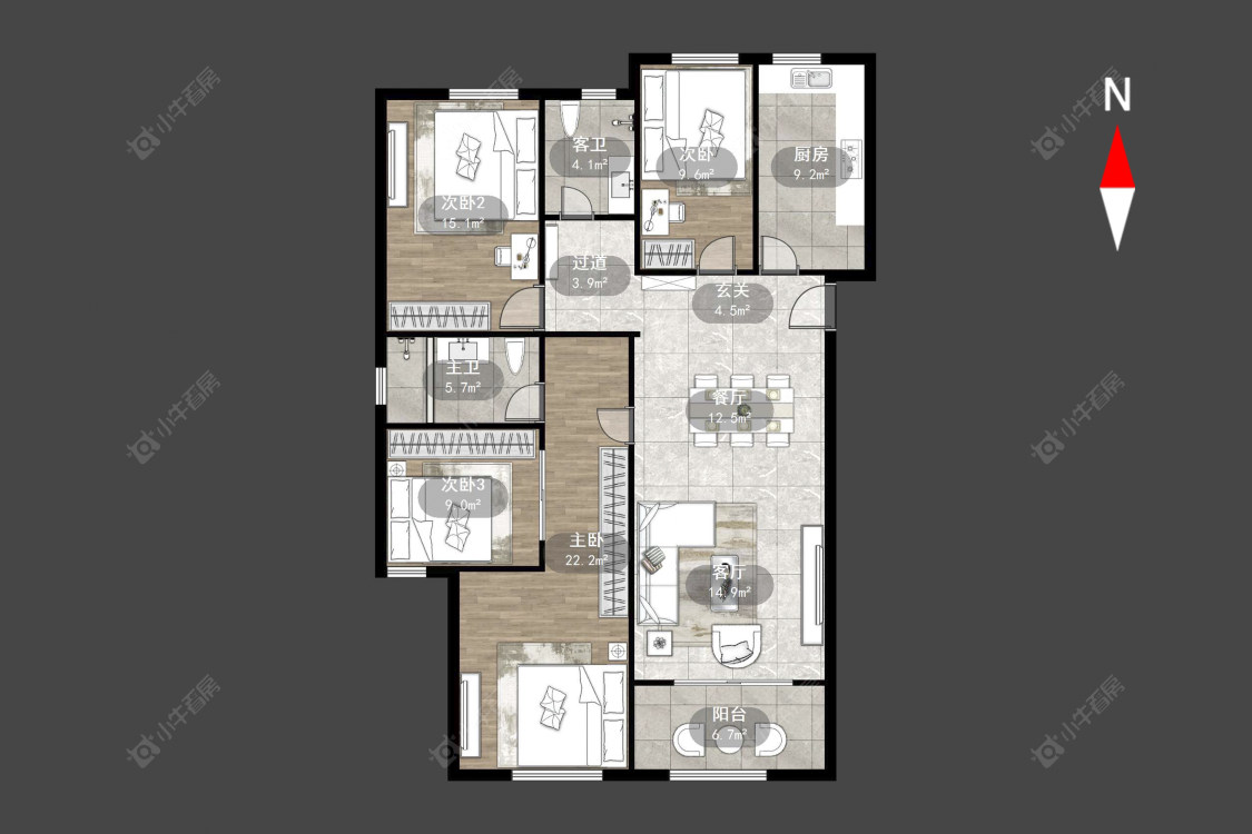 绿地峰云汇房源户型图 常州绿地峰云汇在售二手房源户型图_小牛看房