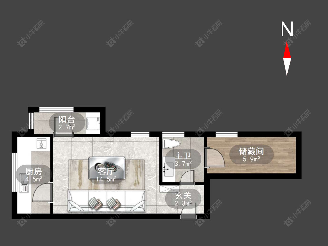 常州和平国际商业街在售二手房源户型图_小牛看房