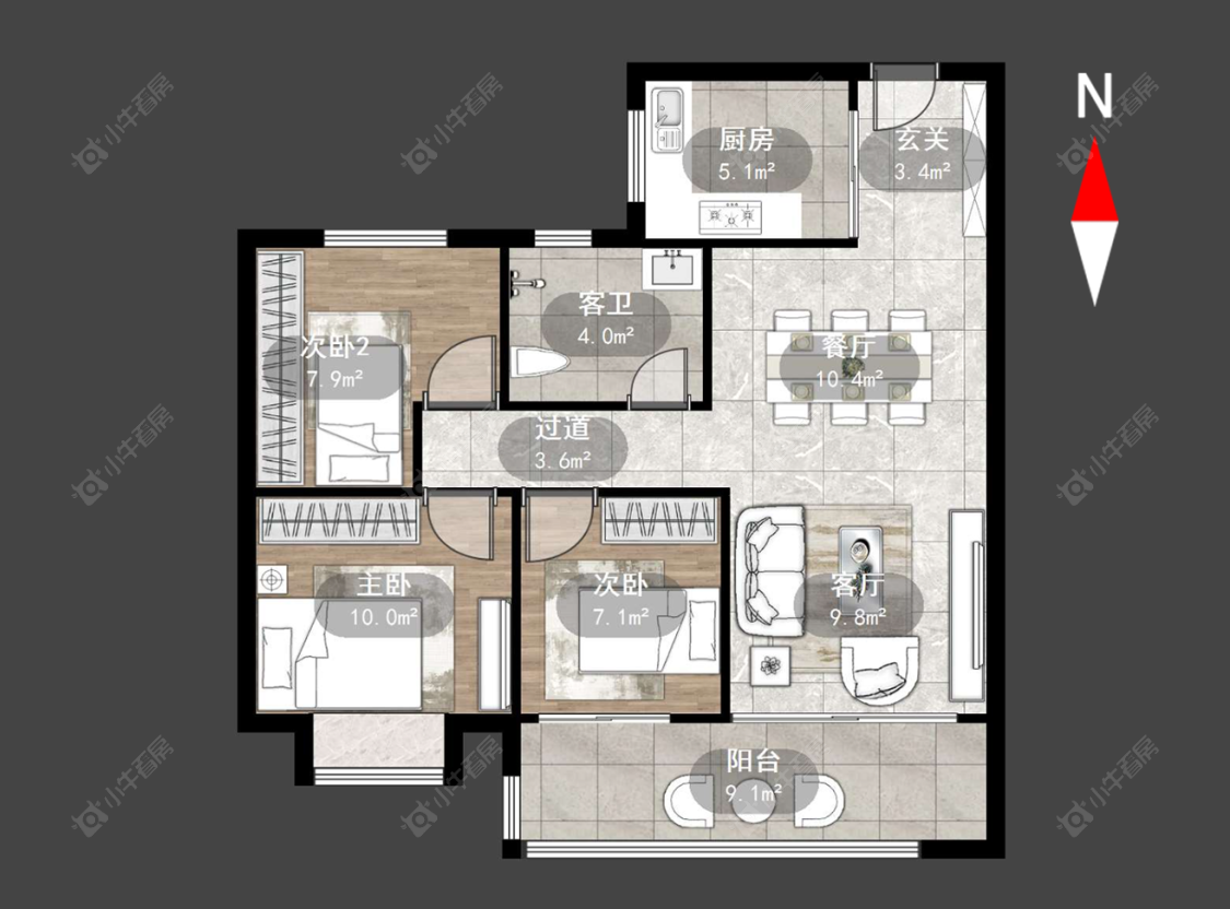 常州碧桂园壹号天禧在售二手房源户型图_小牛看房