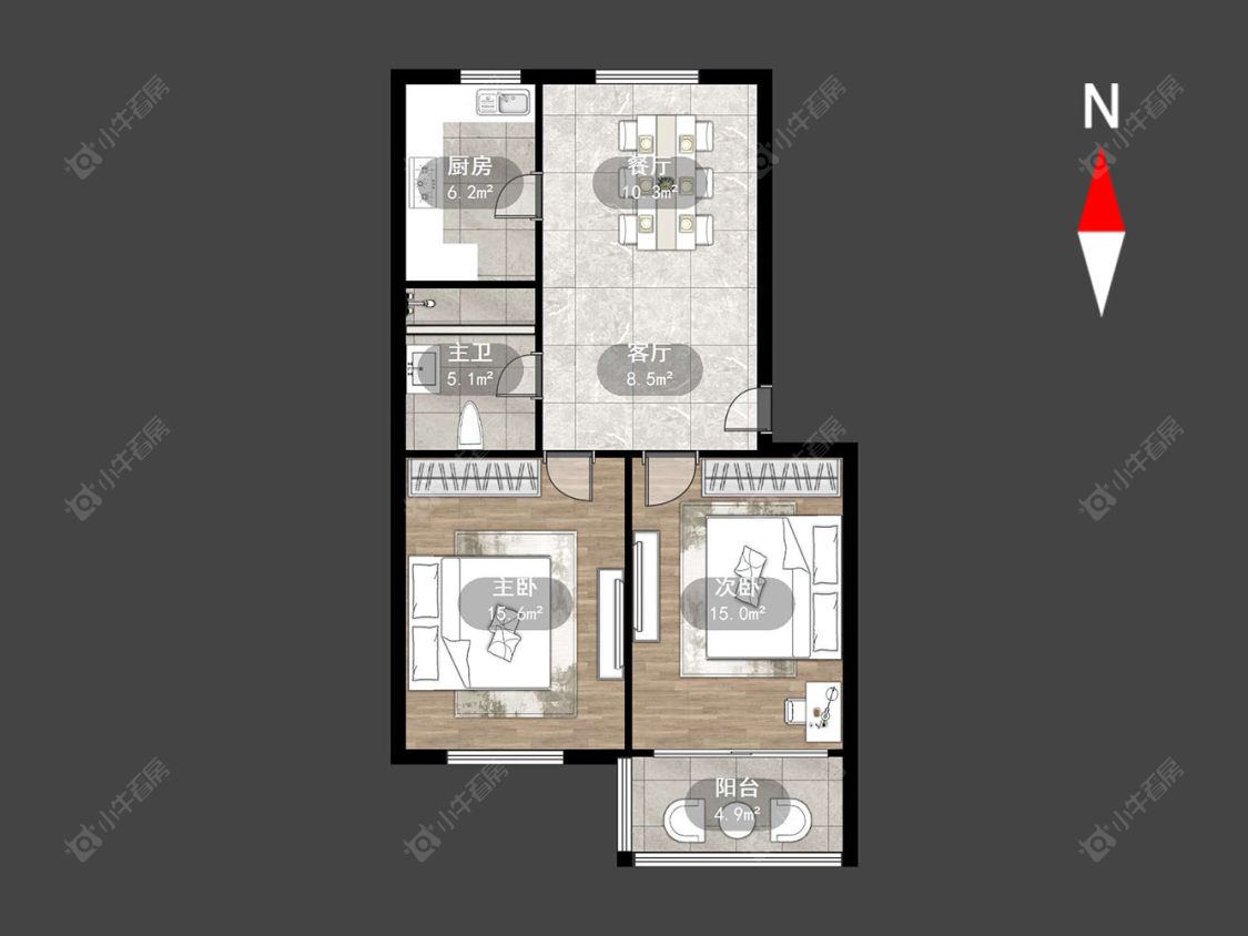 常州剑湖西区在售二手房源户型图_小牛看房